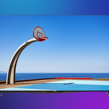 Hisense U6 Series 65-inch 4K TV on a purple background